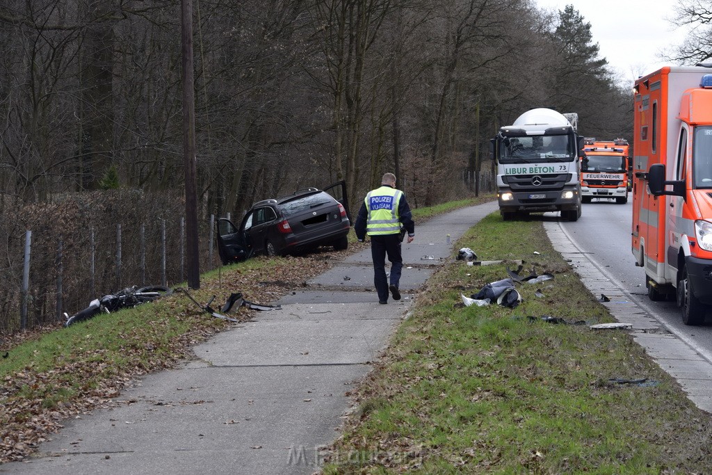 Schwerer VU Krad Pkw Koeln Porz Eil Grengeler Mauspfad P047.JPG - Miklos Laubert